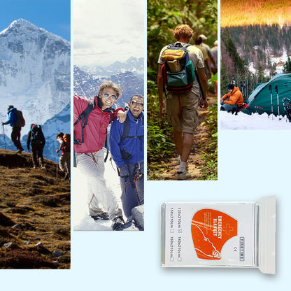 🚨 Emergency outdoor Survival Blanket – Compact Silver Thermal Shelter for Emergency Kits