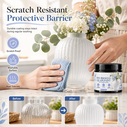 🎁✨Glass Vase DIY Frosted Paint
