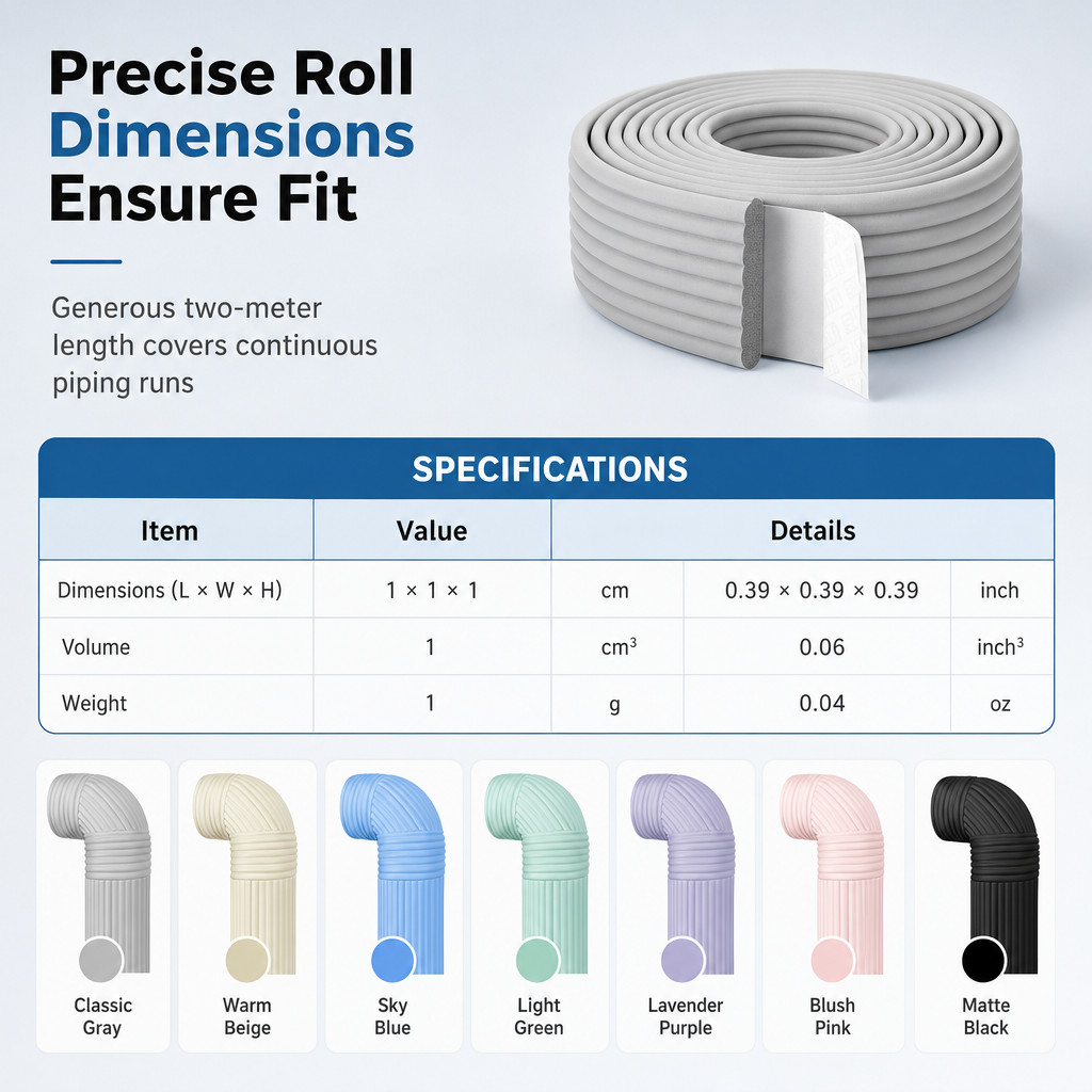 Adhesive Pipe Insulation Wrap Outdoor Winter Anti Freeze Thermal Foam Sleeve for Water and Solar Pipes