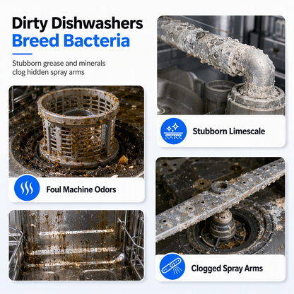 🧼 Dishwasher Deep Cleaner for Grease & Limescale Buildup