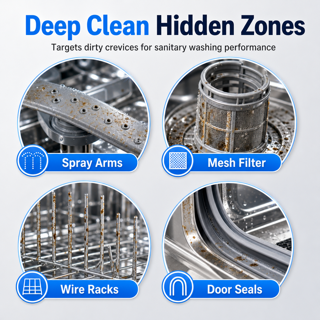 🧼 Dishwasher Deep Cleaner for Grease & Limescale Buildup