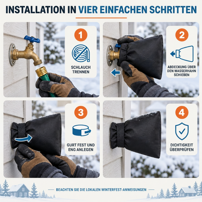 Outdoor Faucet Cover for Winter Freeze Protection