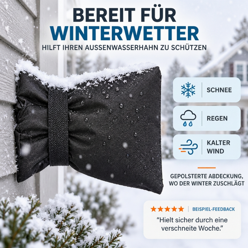 Outdoor Faucet Cover for Winter Freeze Protection