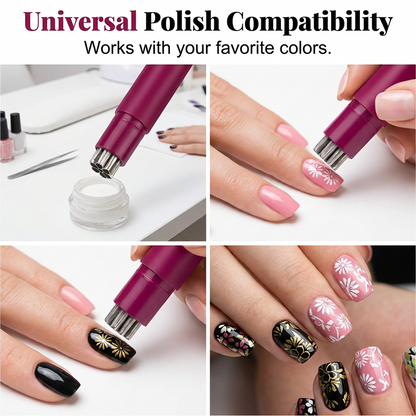 🌸 Metal Nail Art Stamping Tool Set