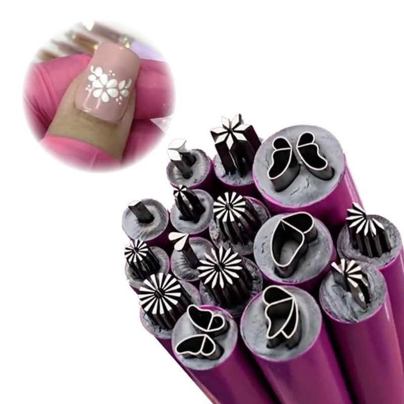🌸 Metal Nail Art Stamping Tool Set