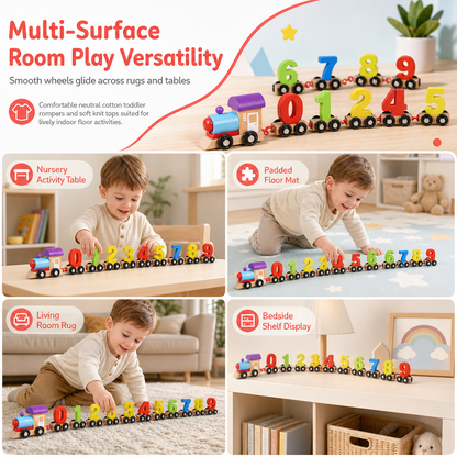 🚂 Magnetic Number Train for Kids | Educational Building Toy for Learning Through Play