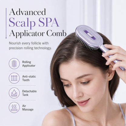 Scalp Applicator Comb with Dropper