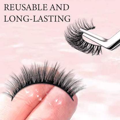 🔥50% OFF!!📢👁️ 2 Pairs Reusable Long Self-Adhesive Eyelashes – No Glue Needed, Just Peel, Press & Go for Quick, Fluttery Lash Looks ✨
