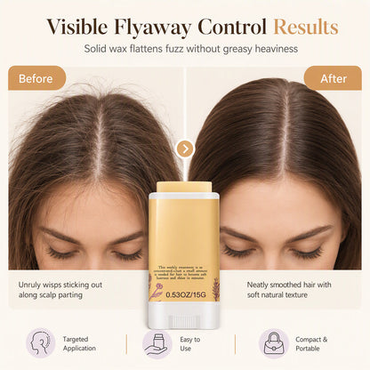 15g Flyaway Hair Finishing Stick for Styling, Frizz Control & Smoothing