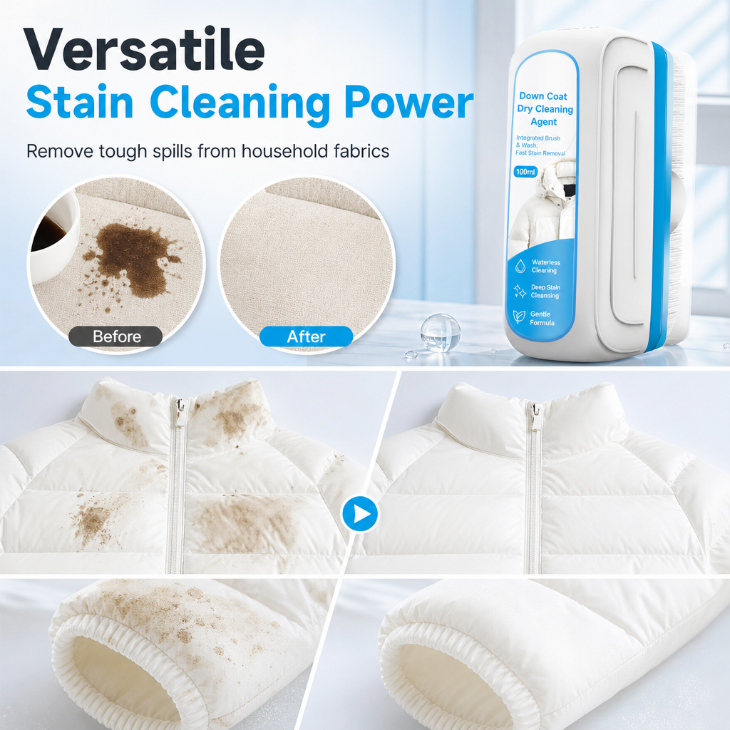 Target Stubborn Stains Instantly! No-Wash Built-In Brush Remover