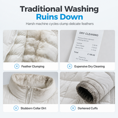 Target Stubborn Stains Instantly! No-Wash Built-In Brush Remover