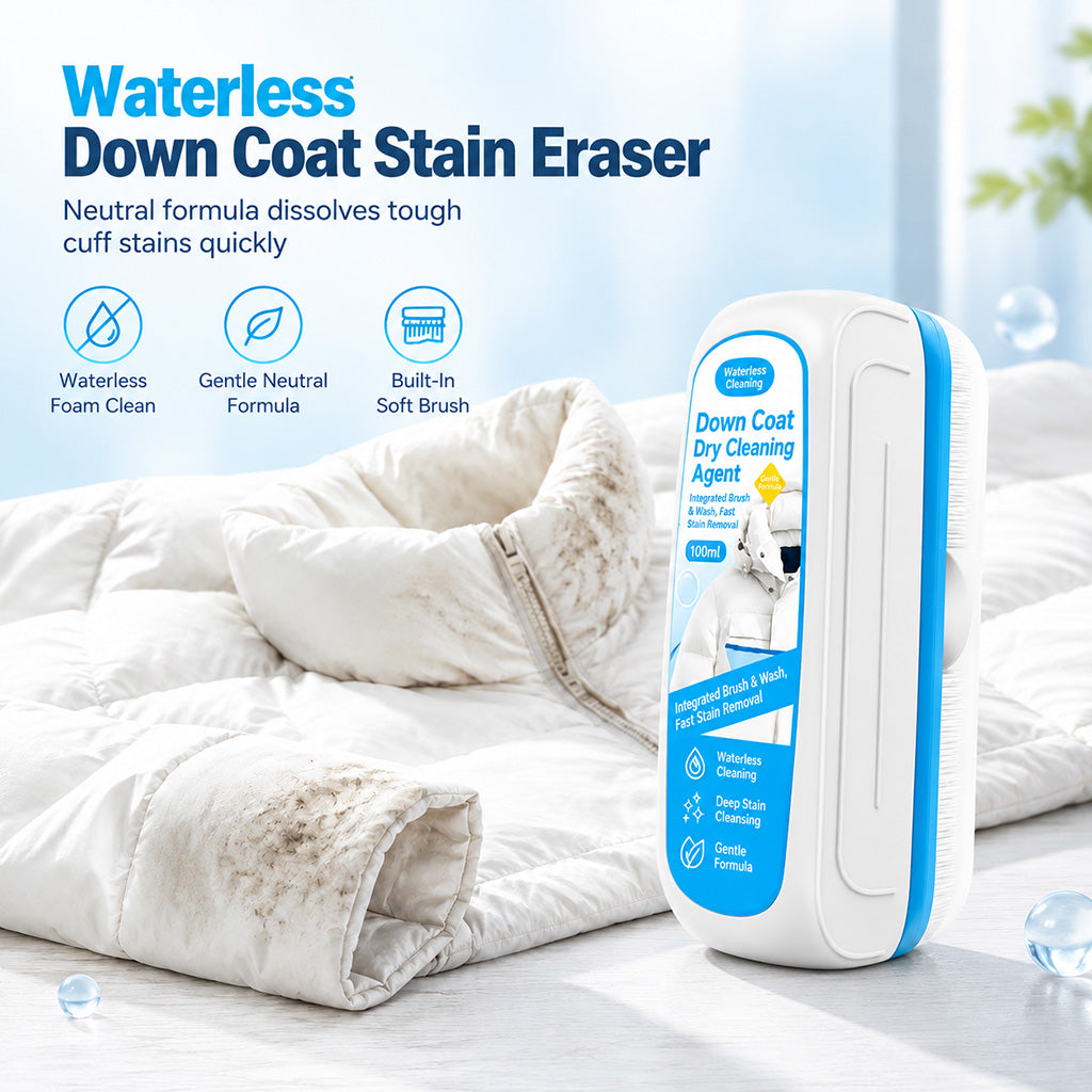Target Stubborn Stains Instantly! No-Wash Built-In Brush Remover