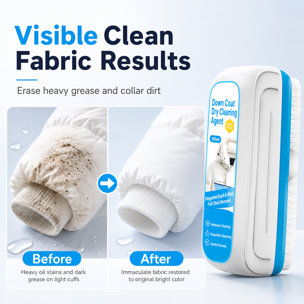 Target Stubborn Stains Instantly! No-Wash Built-In Brush Remover