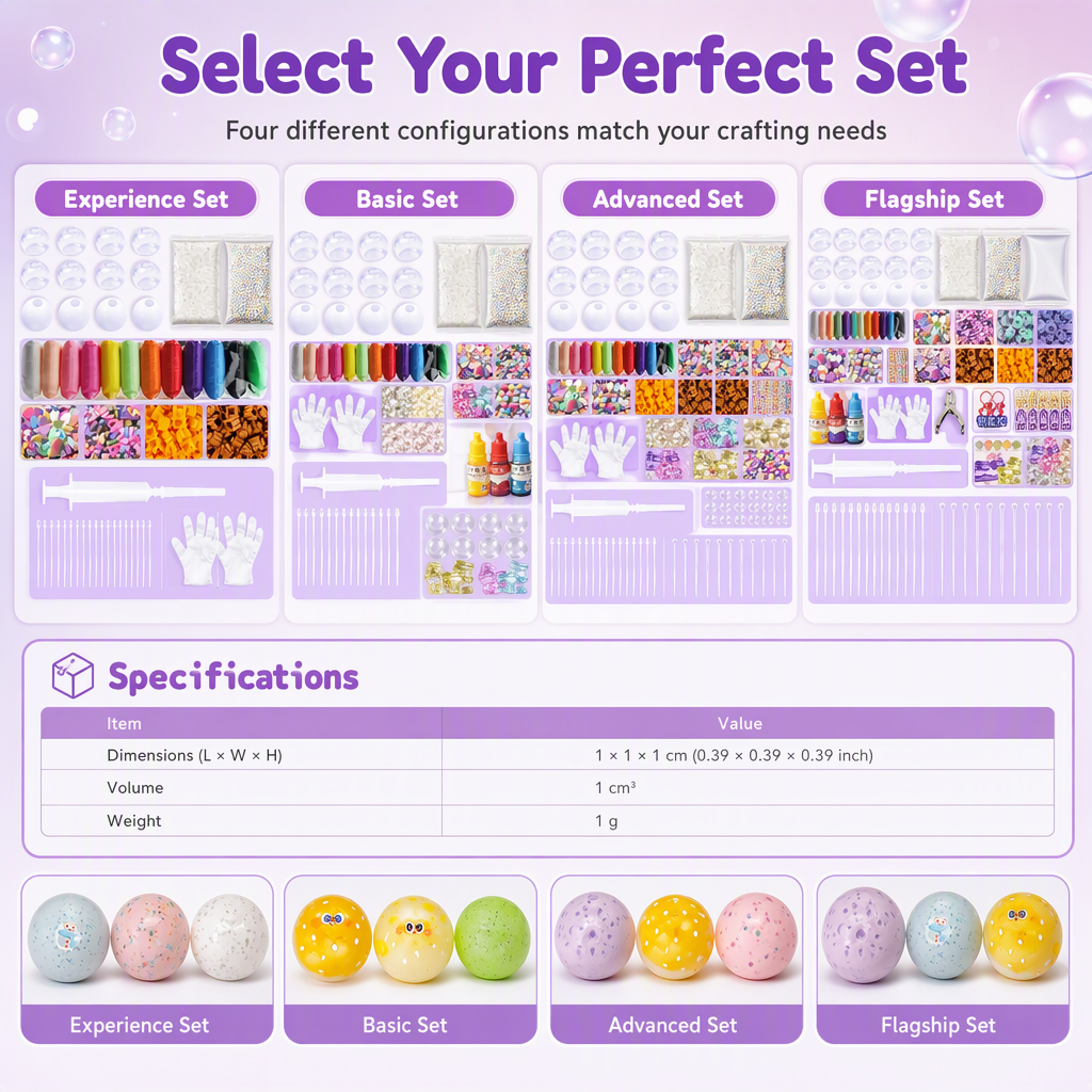 📢📢50% OFF !! ⏰DIY Clay Squeeze Ball Craft Kit Slow Stress Relief Handmade Toy Set for Kids