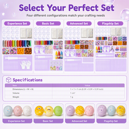 📢📢50% OFF !! ⏰DIY Clay Squeeze Ball Craft Kit Slow Stress Relief Handmade Toy Set for Kids