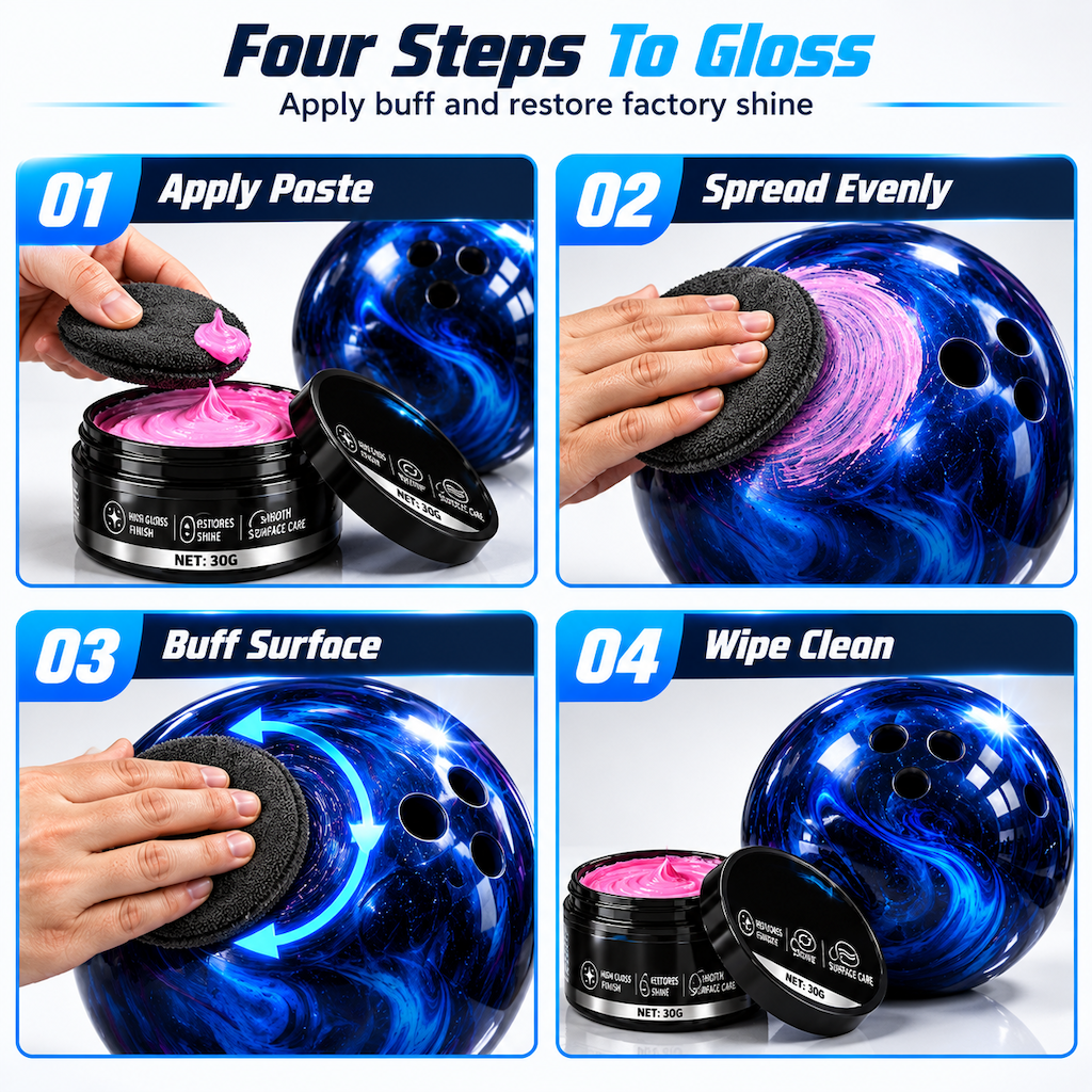 🎳 Bowling Ball Polishing Paste, 30g | Surface Shine & Maintenance