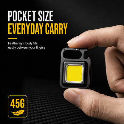 Mini Rechargeable Flashlight with Magnetic Back