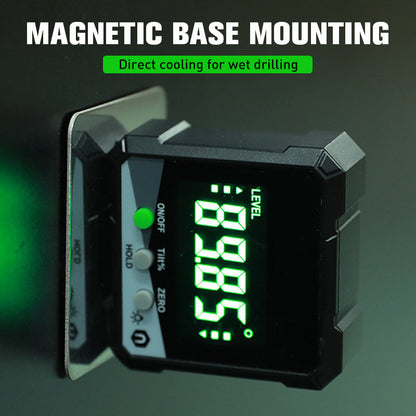 ⚡ 50% OFF! ✨ IP54 Magnetic Digital Angle Finder & Inclinometer with Backlit LCD Screen 📐