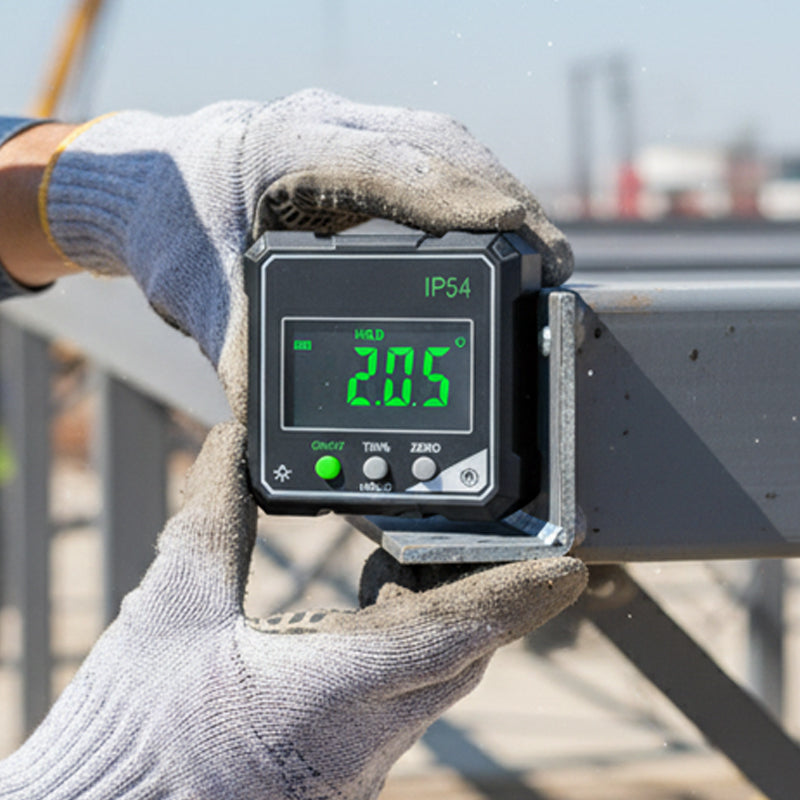 ⚡ 50% OFF! ✨ IP54 Magnetic Digital Angle Finder & Inclinometer with Backlit LCD Screen 📐