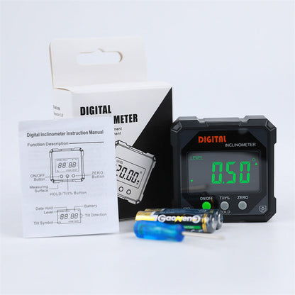 ⚡ 50% OFF! ✨ IP54 Magnetic Digital Angle Finder & Inclinometer with Backlit LCD Screen 📐