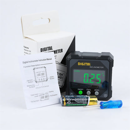 ⚡ 50% OFF! ✨ IP54 Magnetic Digital Angle Finder & Inclinometer with Backlit LCD Screen 📐