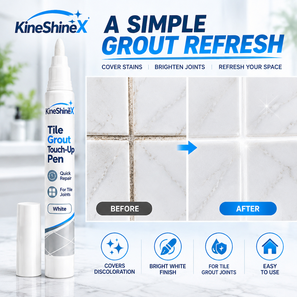 White Tile Grout Repair Pen