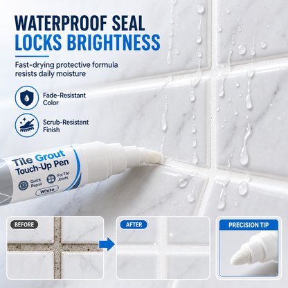White Tile Grout Repair Pen