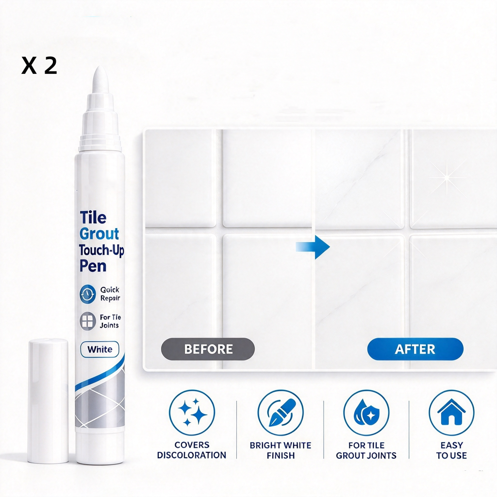 White Tile Grout Repair Pen