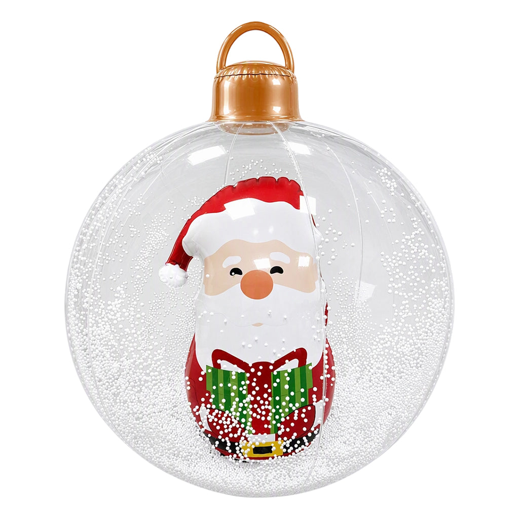 Inflatable Christmas Ball with Colorful LED Lights