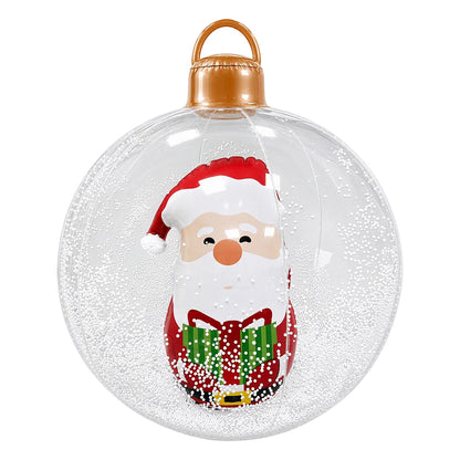 Inflatable Christmas Ball with Colorful LED Lights