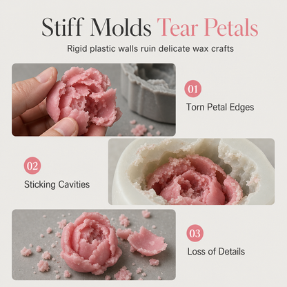 Peony Flower Silicone Mold for Cake