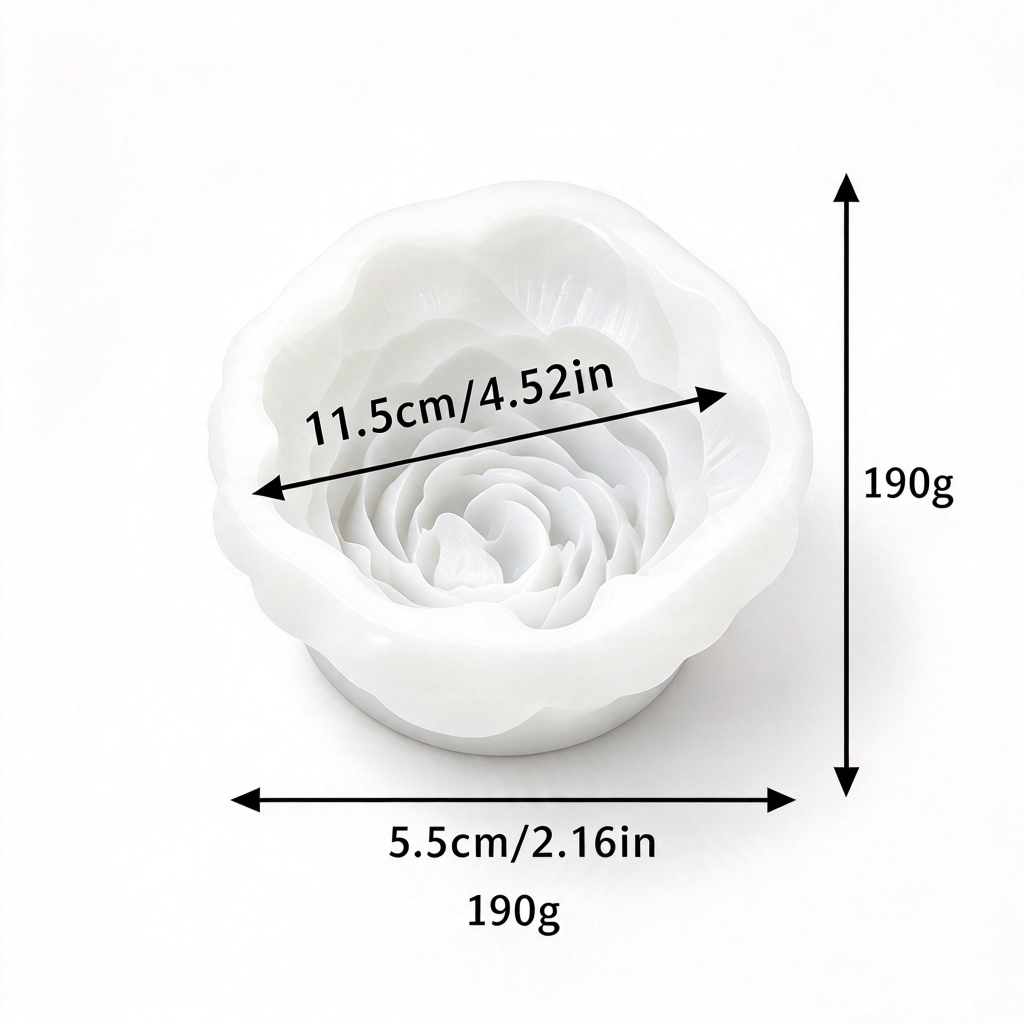 Peony Flower Silicone Mold for Cake