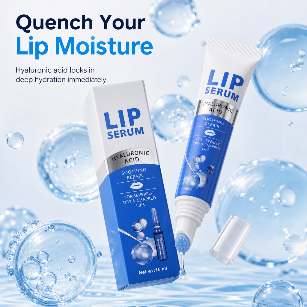 Moisturizing Lip Balm Serum for Hydrating Lip Care and Reducing Lip Lines 15ml