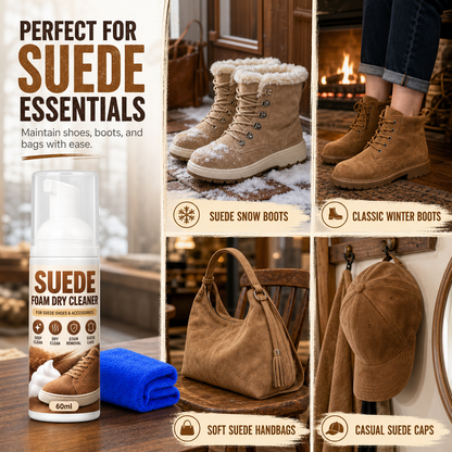 Suede and Nubuck Foam Dry Cleaner with Towel