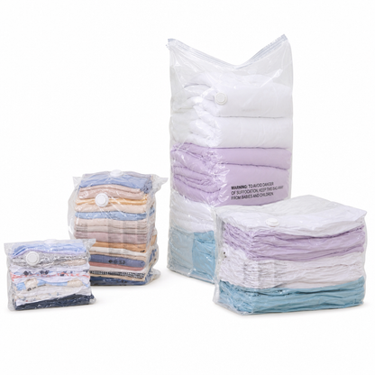 Vacuum Compression Storage Bags for Clothes PA and PE Space Saving Sealed Bags for Travel and Home Storage