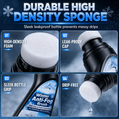 Car Glass Anti Fog and Anti Freeze Paste Winter Defogging and Anti Condensation Cream for Windshield and Rearview Mirror