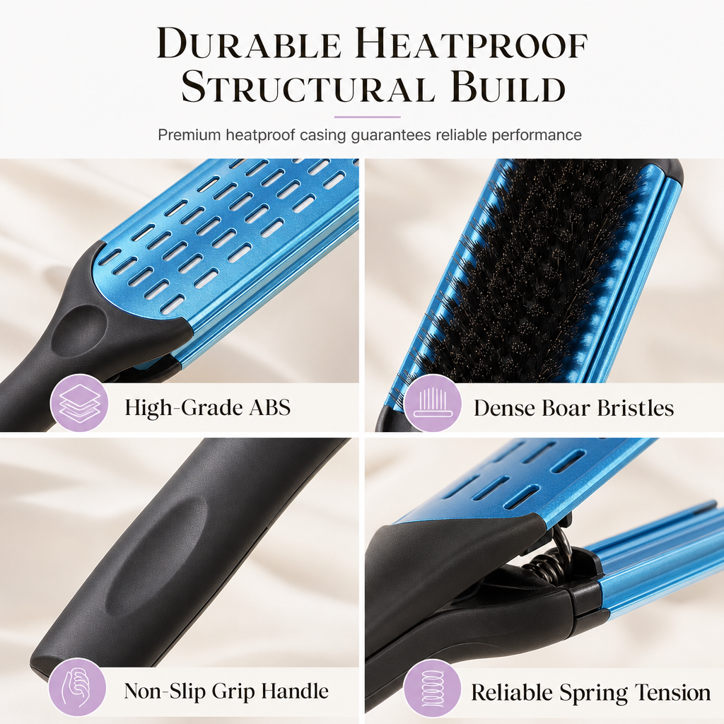 Smooth Frizz Without Heat Instantly! V-Shaped Hair Straightening Comb