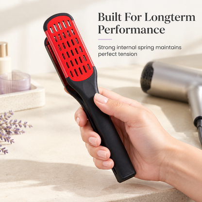 Smooth Frizz Without Heat Instantly! V-Shaped Hair Straightening Comb