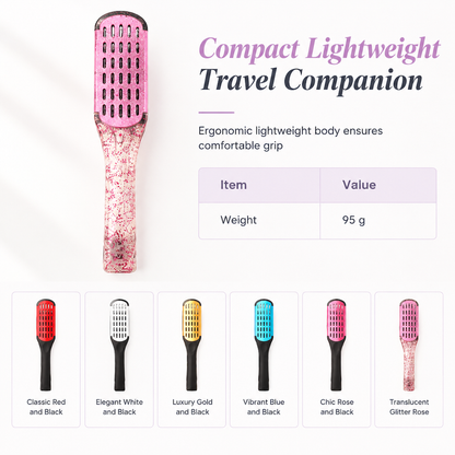 Smooth Frizz Without Heat Instantly! V-Shaped Hair Straightening Comb