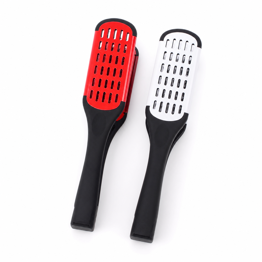 Smooth Frizz Without Heat Instantly! V-Shaped Hair Straightening Comb