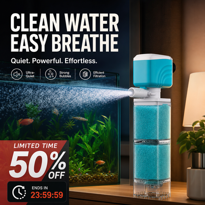 🥳 2026 Best Seller 🥳 Over 50,000 Sold! ⭐🏠 50% Off!💧 Automatic Aquarium Filter System