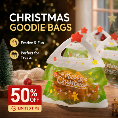 💖LAST DAY SALE 50% OFF!!🎁Easy Fill, Easy Seal🎄 Festive Self-Seal Treat Bags – Santa & Snowman Print | Resealable, Food-Safe & Perfect for Cookies, Chocolates & Little Gifts 🎅⛄