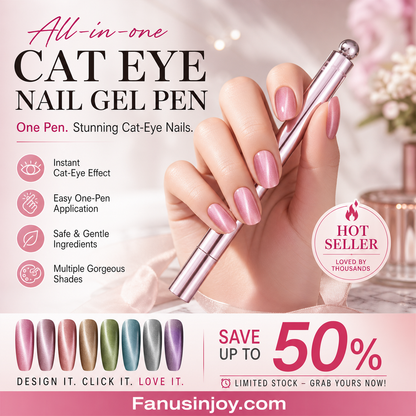 💅All-in-One Cat Eye Nail Gel Pen