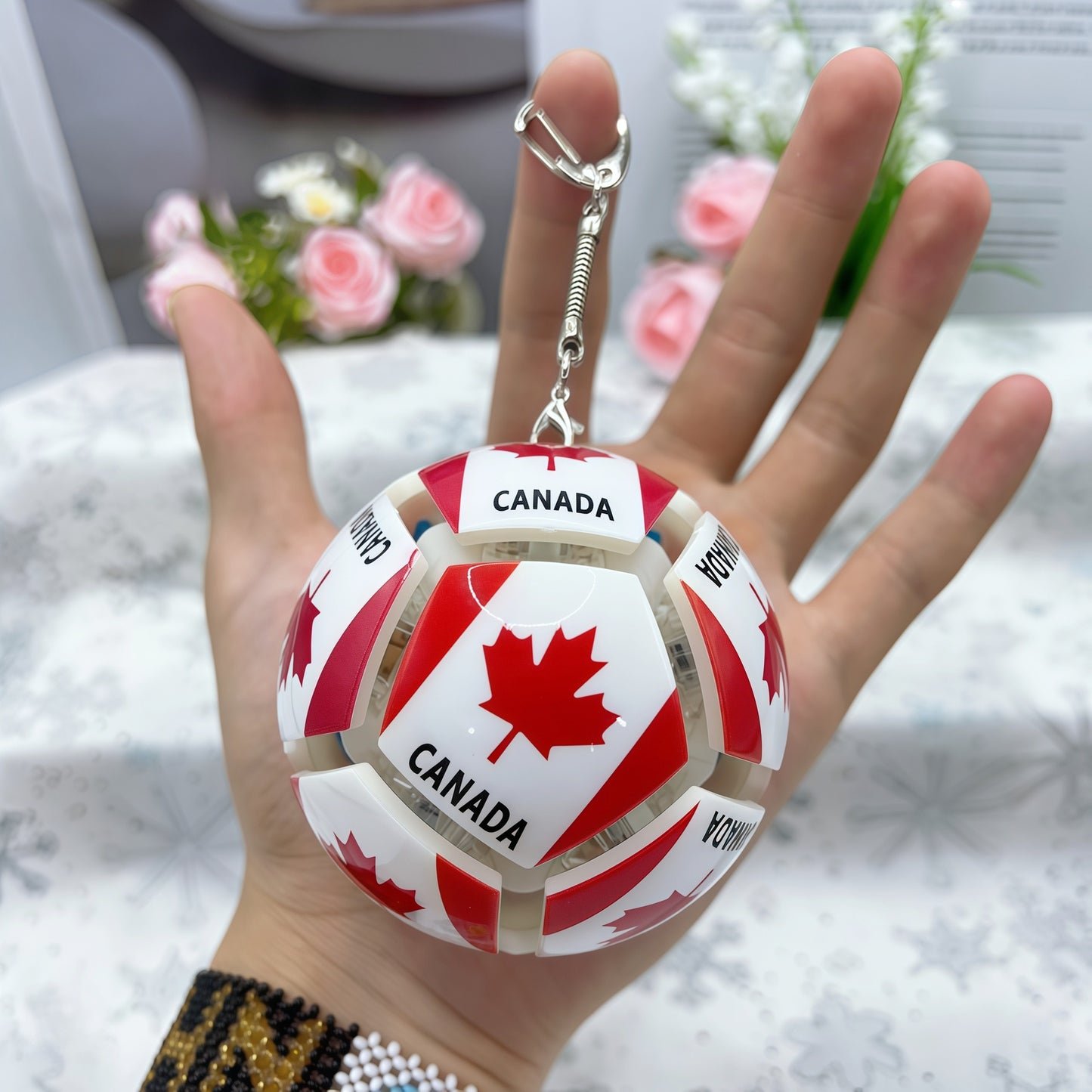 Mini Football Fidget Keychain Stress Relief Toy
