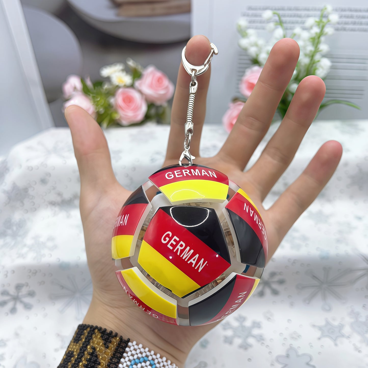 Mini Football Fidget Keychain Stress Relief Toy
